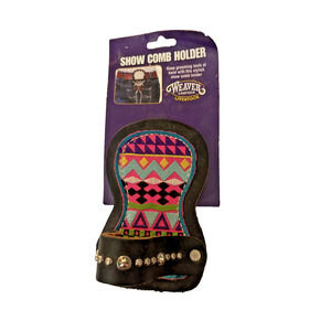 Weaver Leather Livestock Show Comb Holder Pink Aztec